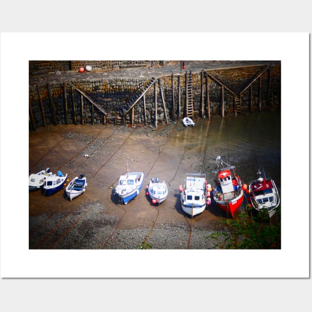 Clovelly Harbour Wall Art by JonDelorme